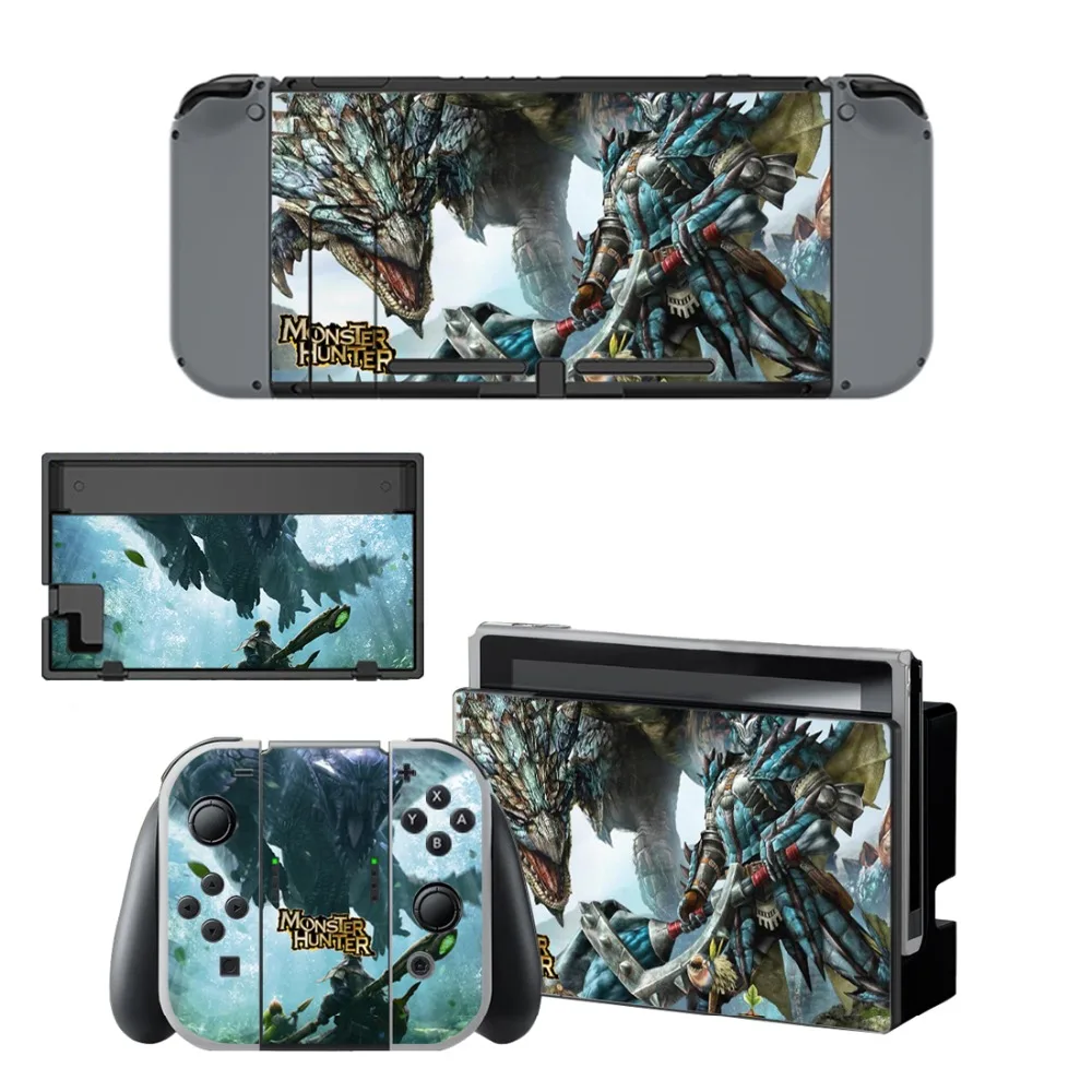 Наклейка охотника монстра виниловая Защитная пленка для Nintendo Switch NS консоль +