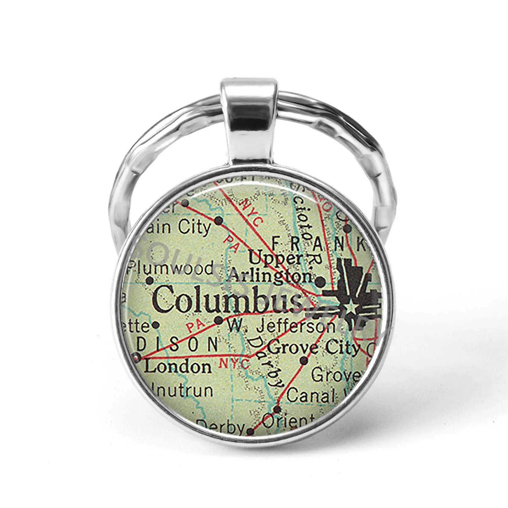 2018 новейшие металлические брелки ручной работы винтажные польские карты мира