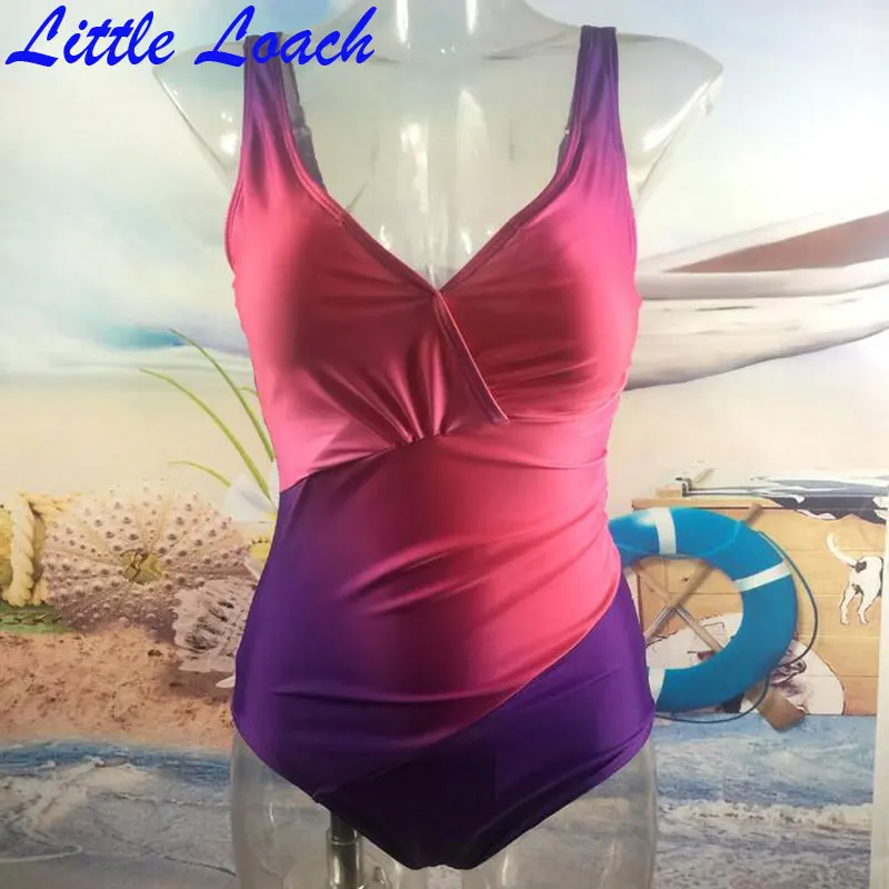 Женские слитные бикини купальник 2019 Горячие Холтер Лоскутные радужные