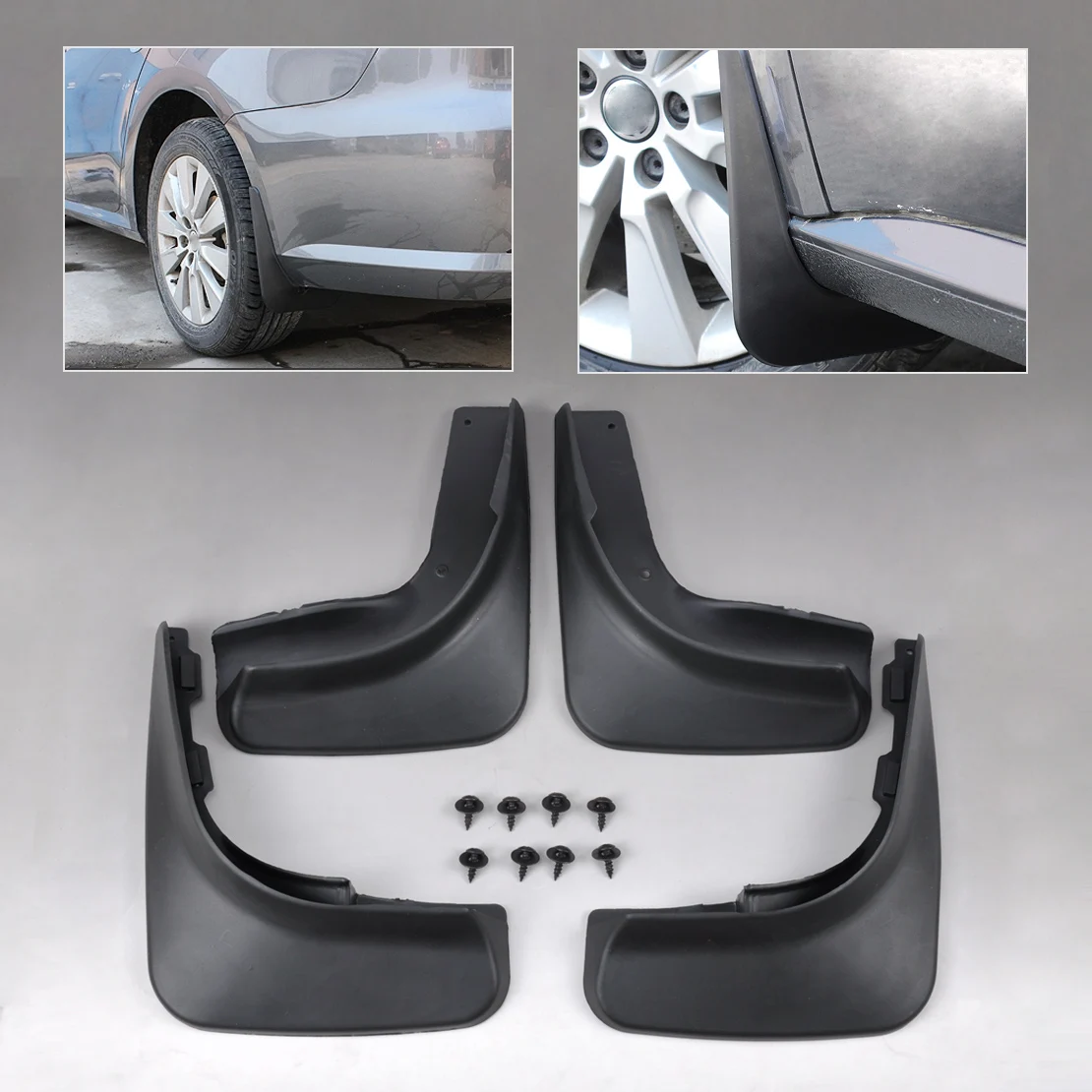 CITALL черный 4 шт. брызговик ABS пластиковые Брызговики для VW Golf 6 MK6 Хэтчбек 2009 2010 2011