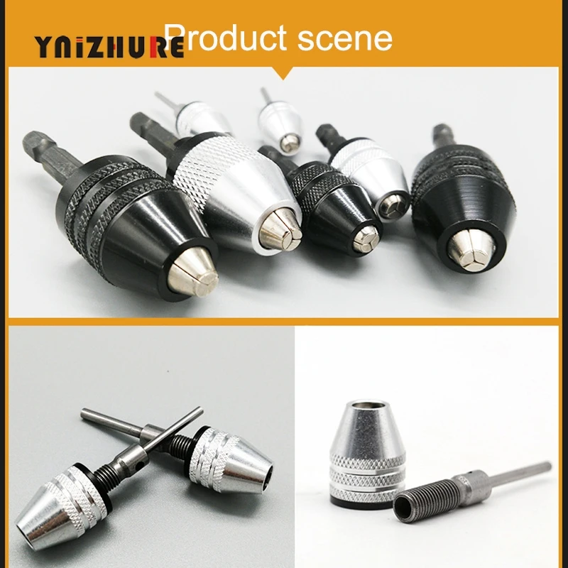 

Mini 0.3-3.4mm Electric Grinder Drill Chuck 3mm Round handle push Drill Bit Converter Screwdriver Driver Adaptor