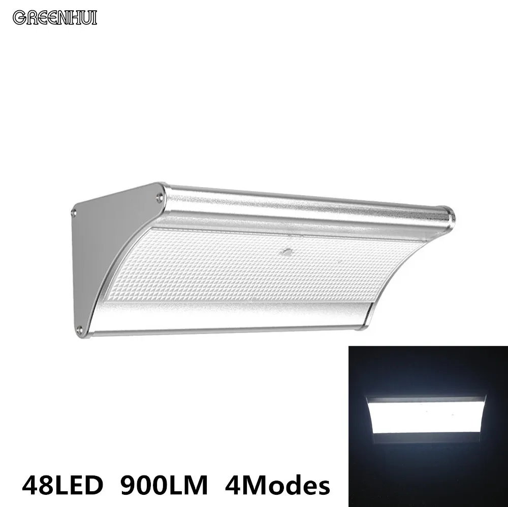 Горячая Распродажа небольшая солнечная Водонепроницаемая 48leds 900LM радар лампа