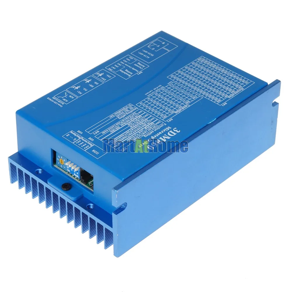 3DM860 CNC 3 фазный цифровой шаговый Драйвер 24 ~ 80VAC 30 100VDC 7.5A 20KHz ШИМ 200K микро шаги 12800