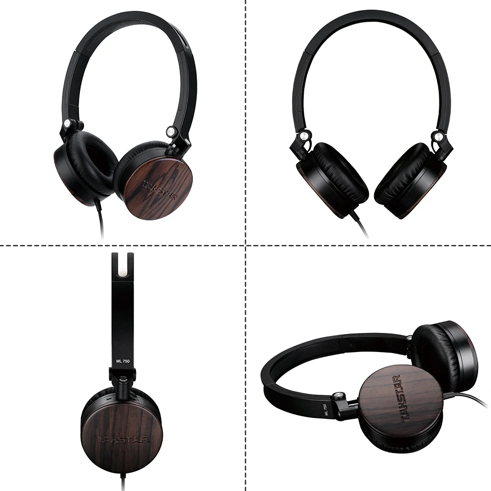 TAKSTAR мл 750 mfi сертифицированный сандаловое дерево Накладные наушники с микрофоном
