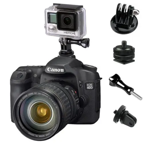 Крепежный комплект GoPro HERO с адаптером горячего башмака крепление штатива винт