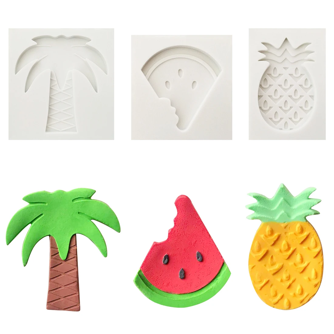 Sugarcraft Кухонные гаджеты силиконовая форма для выпечки инструменты для украшения торта Летняя тема арбуз шоколадная мастика форма