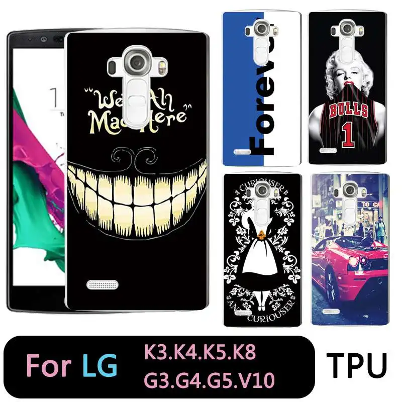 Qmswei ТПУ прозрачный чехол для телефона LG K3 K4 K5 K8 Мягкая обувь с надписью
