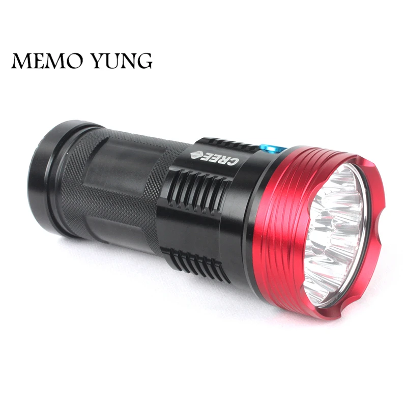 Powerful Flashlights SKYRAY King 10T6 LED Torch 10x CREE XM-L T6 LED Flashlights Torch – 20000 Lumens, Ideal for 18650 Battery image 2