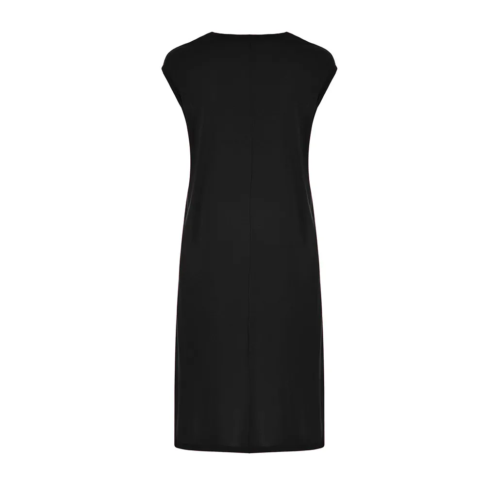 Women Solid V Neck Mini Dress Sleeveless Bohemian Casual Beach Dresses Bandage sukienka Damska Vestidos Elegant Fashion | Женская одежда