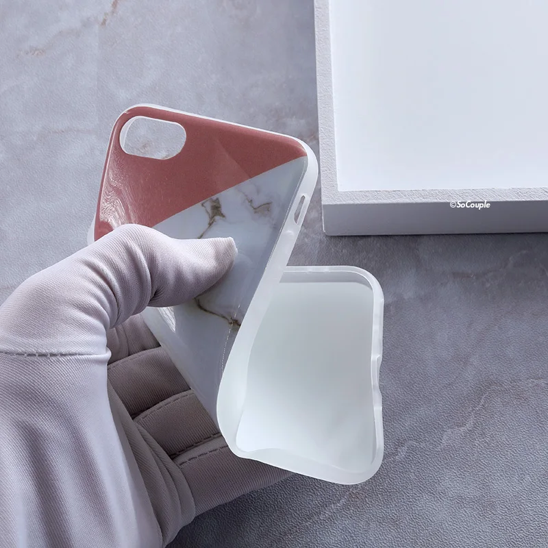 SoCouple Мягкий силиконовый чехол для iphone X 6 6s 7 8 IMD Мрамор ТПУ телефон чехлы 5 5s SE плюс |