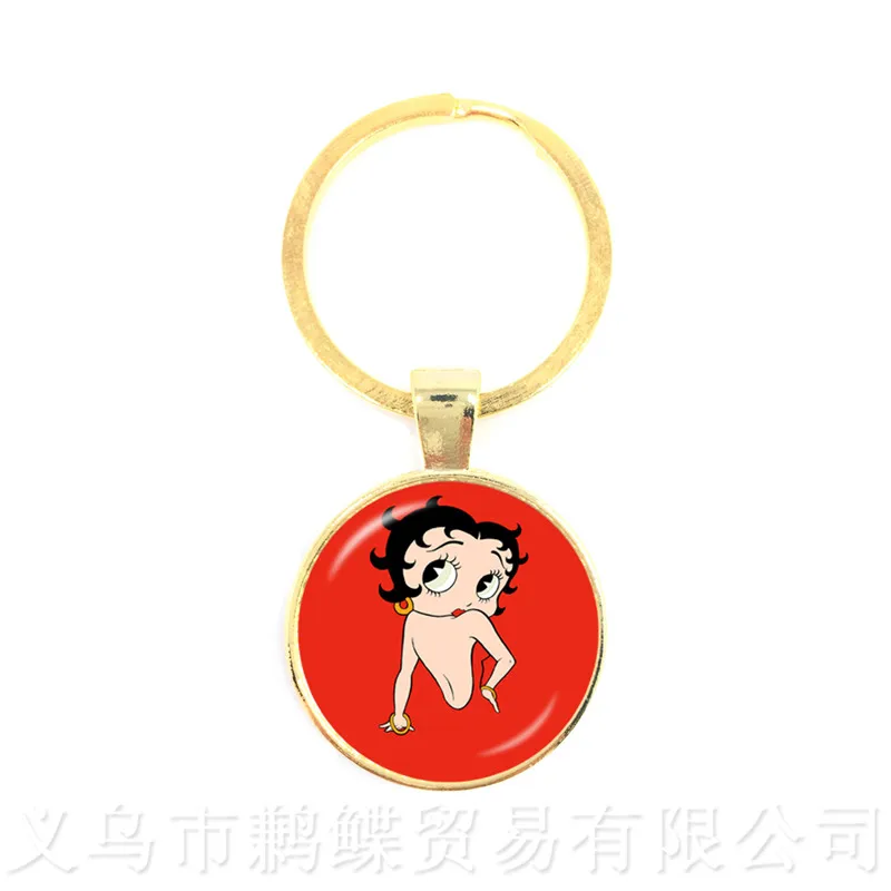 Новые очаровательные и сексуальные брелоки Betty Boop модные Брелоки для ключей с