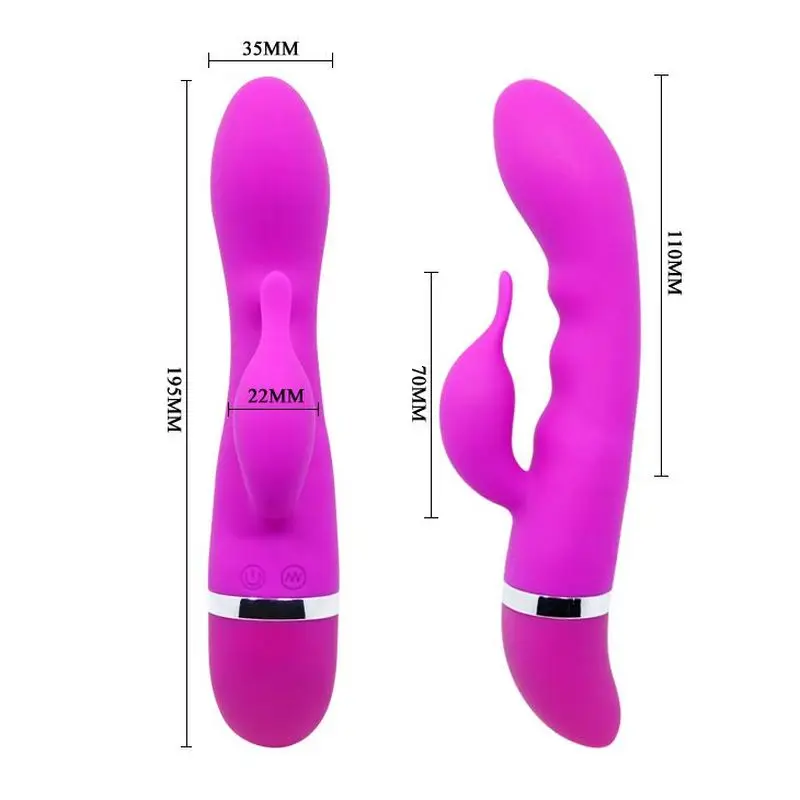YEMA Новый 30 скоростной Водонепроницаемый двойной клитор G Spot кролик вибратор