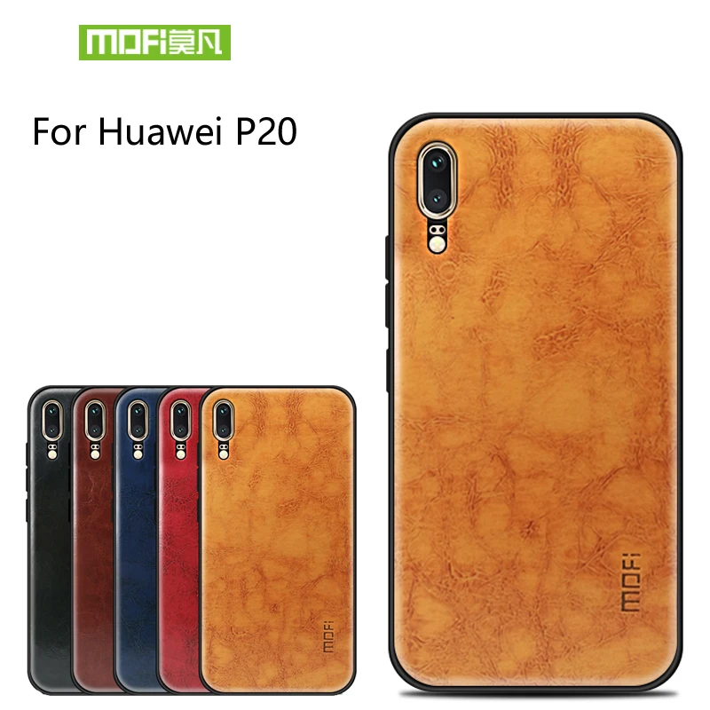 MOFi PU кожа+ чехол из термополиуретана и поликарбоната для huawei P20 5," чехол для телефона полная Защита задняя крышка для huawei P20 чехол