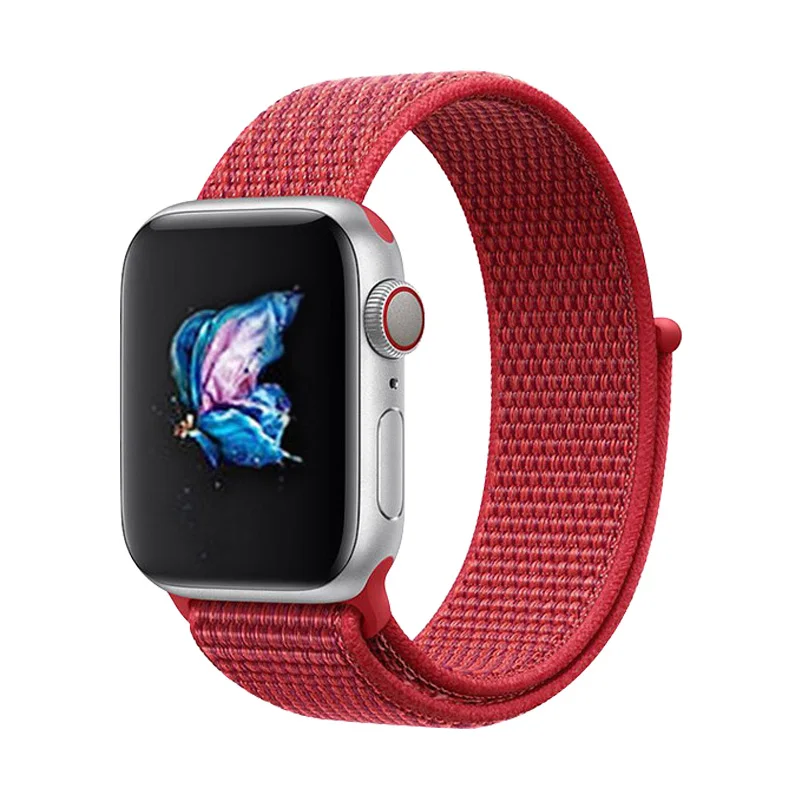 Summit Белый спортивный ремешок-петля нейлоновый ремешок для Apple Watch 4 40 мм 44 мм браслеты тканевый браслет 38 мм 42 мм для Iwatch 1