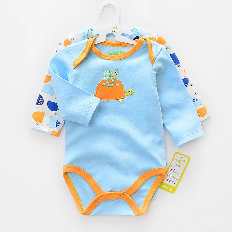 Летние детские комбинезоны в стиле животных с длинными рукавами комбинезон для