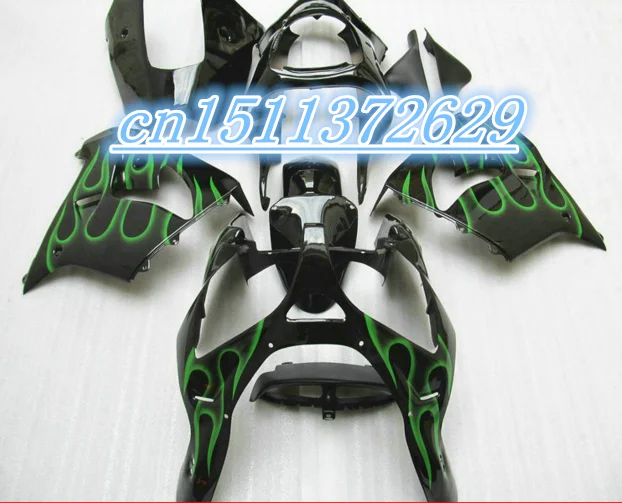 

Dor-hot sales green black ABS Fairing For Kawasaki 2002 2003 ZX 900 zx9r Ninja ZX 9R ZX 9R 02 03 Ninja ZX9 R 2002-2003 D