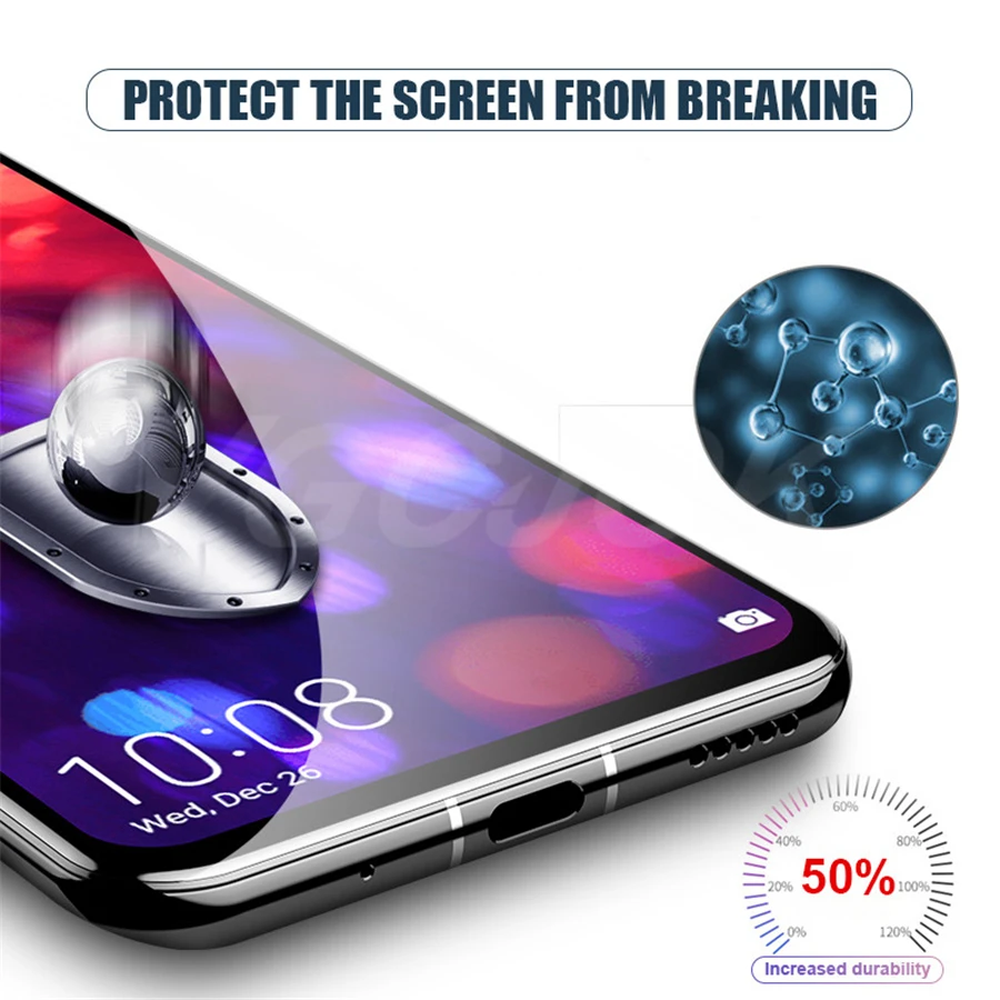 15D Защитное стекло для huawei Nova 4 Nova4 полное клеевое Покрытие Закаленное стекло для huawei Honor V20 View 20 Защитная пленка для экрана