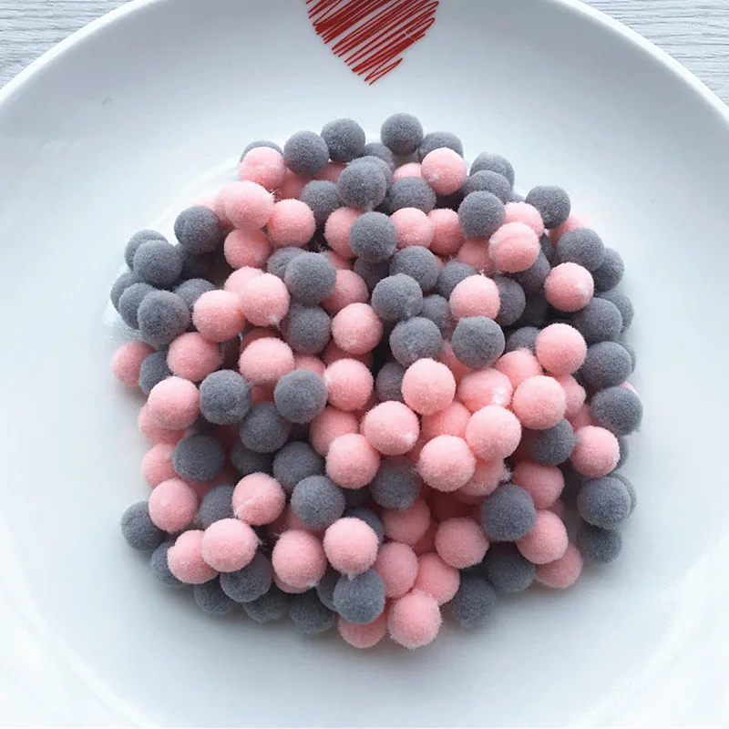 Mix C3 C23 Issequins Ремесло 10 мм 15 мм Смешанные помпоны DIY куклы одежда ручной работы материал мягкие пушистые Помпоны мяч для детские игрушки «сделай сам» Аксессуары - Цвет: Mix C3 C23