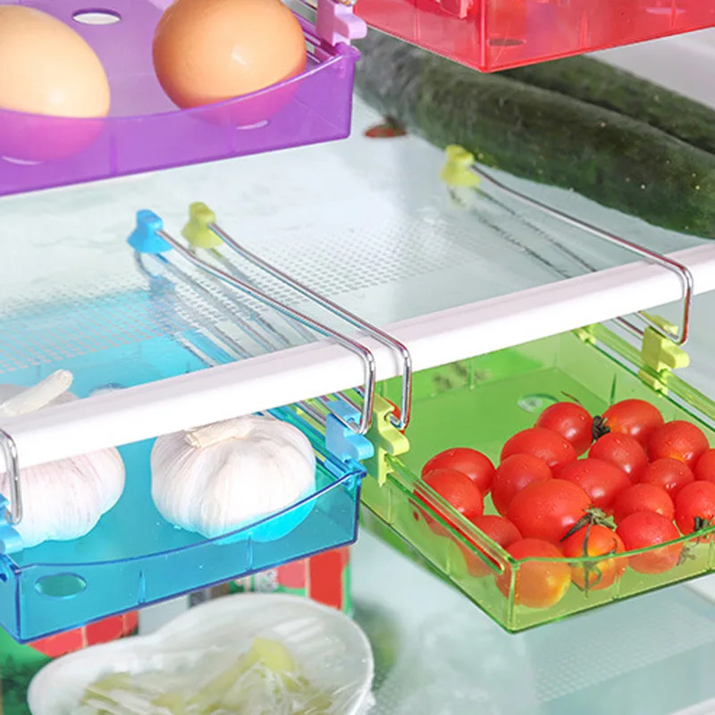Стеллаж для хранения многоцелевой холодильник держатель полки Еда контейнере