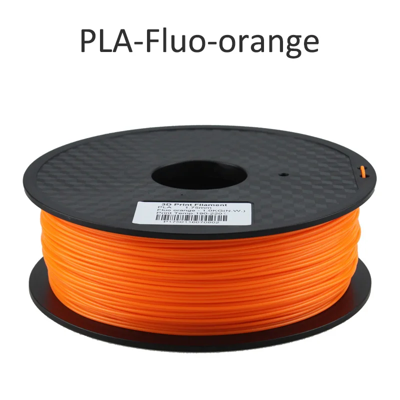 fluo orange pla HUAFAST PLA нити для 3d принтера материалы 1,75 мм 1 кг/0,25 кг ABS 3D печать Ручка нити пластиковые детали подходят для creality - Цвет: fluo orange pla