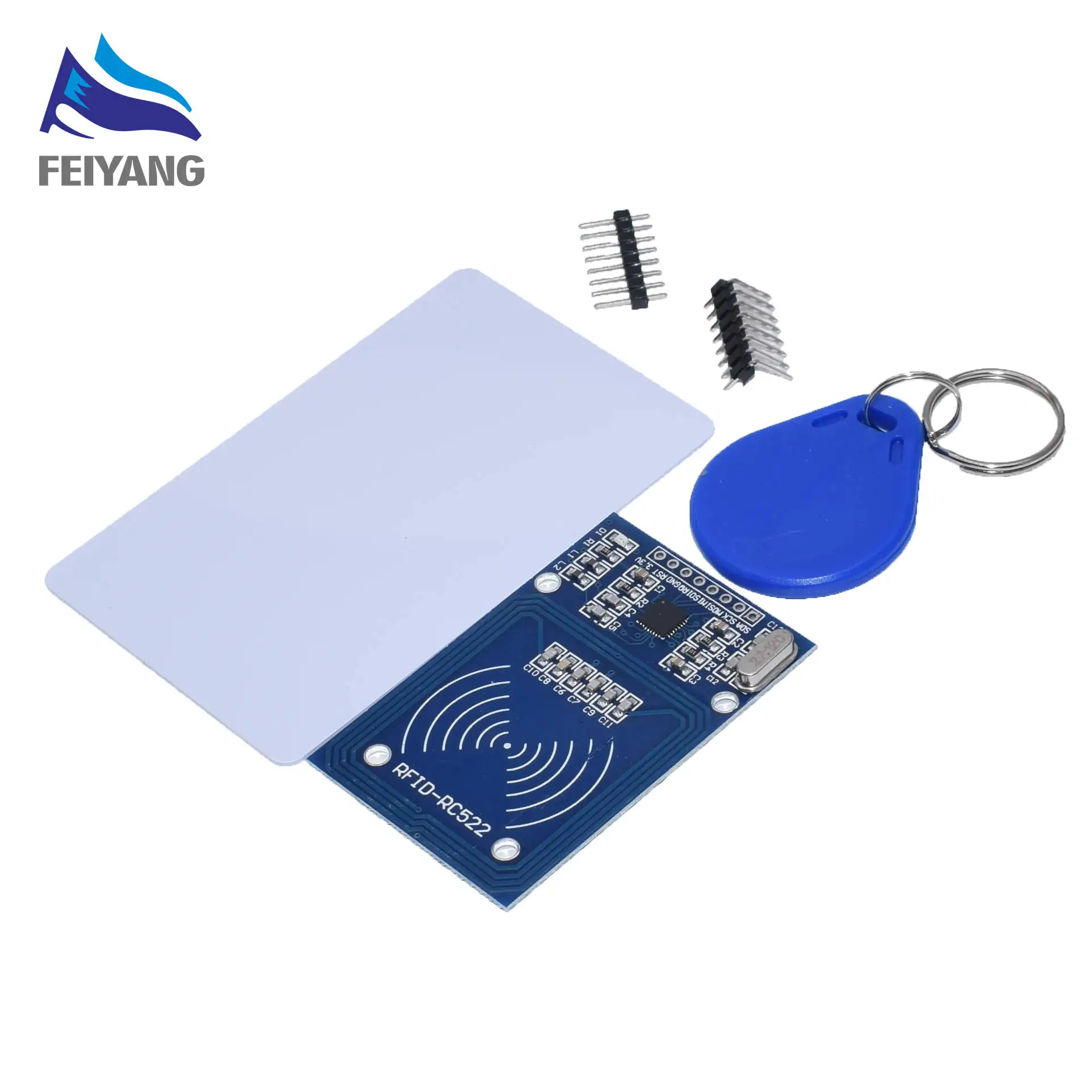 RC522 10 шт. MFRC-522 RC-522 RC522 антенна RFID IC беспроводной модуль для Arduino IC ключ SPI писатель считыватель IC карты Бесконтактный модуль - Цвет: RC522
