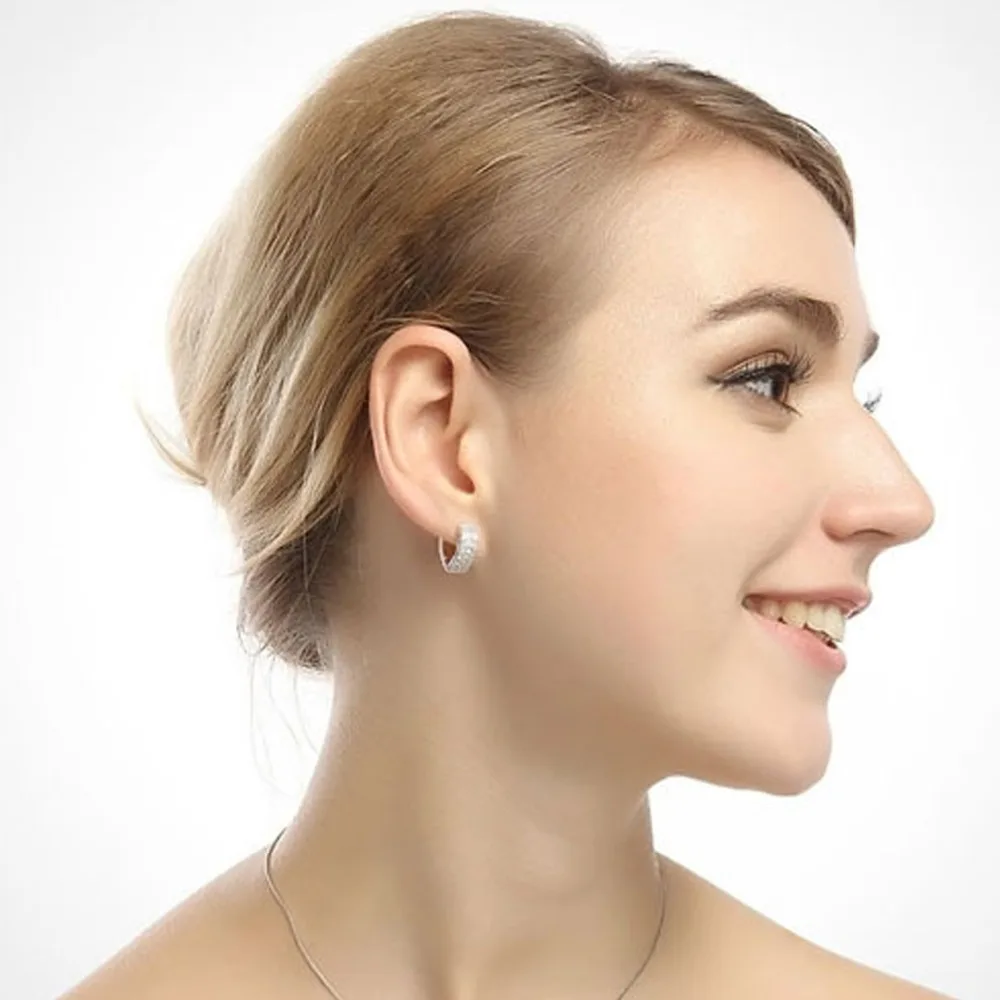 Luoteemi уникальный Стиль в форме сердца из белого золота Цвет ААА крошечный