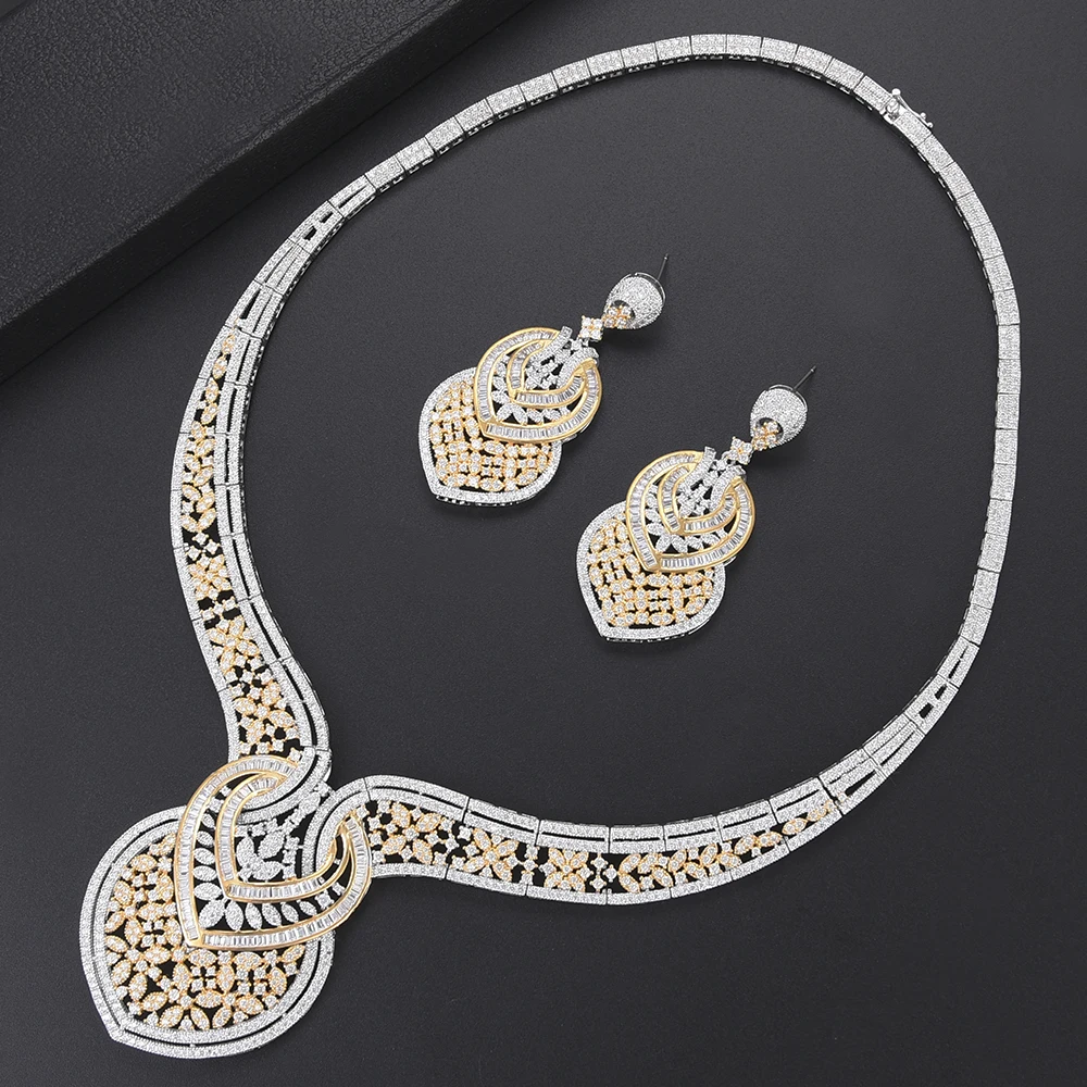missvikki Ethnic 4PCS Jewelry Set Shiny Attractive Bangle Earrings Necklace Ring Accessories For Women Bridal Wedding Party | Украшения и