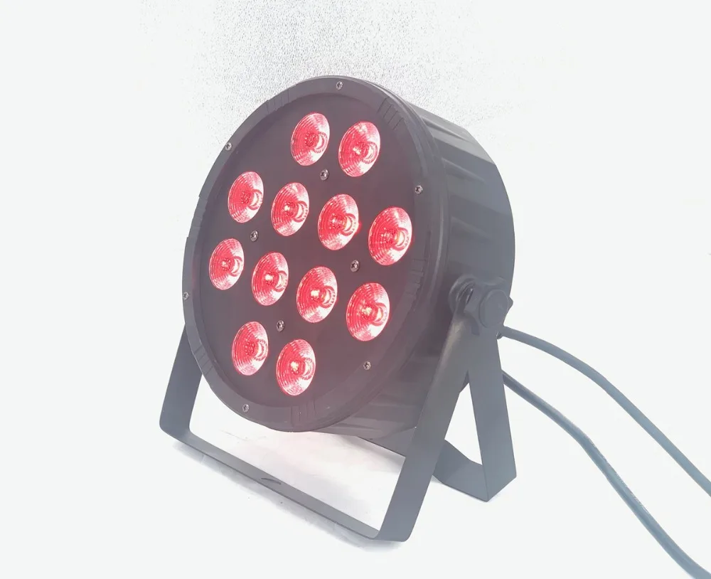 4 шт./лот 12x12 Вт светодиодный par свет 4в1 RGBW RGB светодиодный сценический свет светодиодный плоский SlimPar Quad Can с DMX512 плоский DJ контроллер оборудования