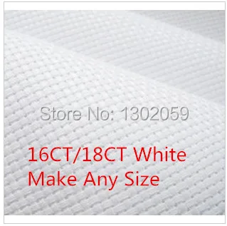 Embroidery Cross Stitch Aida Cloth Fabric / 16CT Or 18CT Size 20x20cm Total 4 Pcs In One Lot | Дом и сад