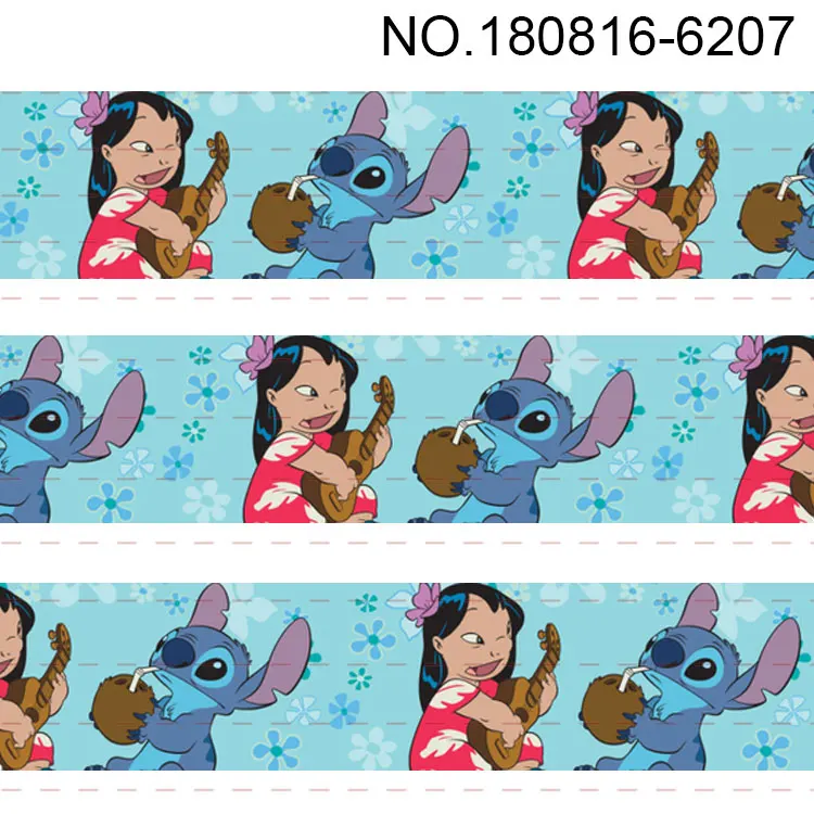 Новинка 50 ярдов милые животные мультяшная лента Ститч мультяшный принт из