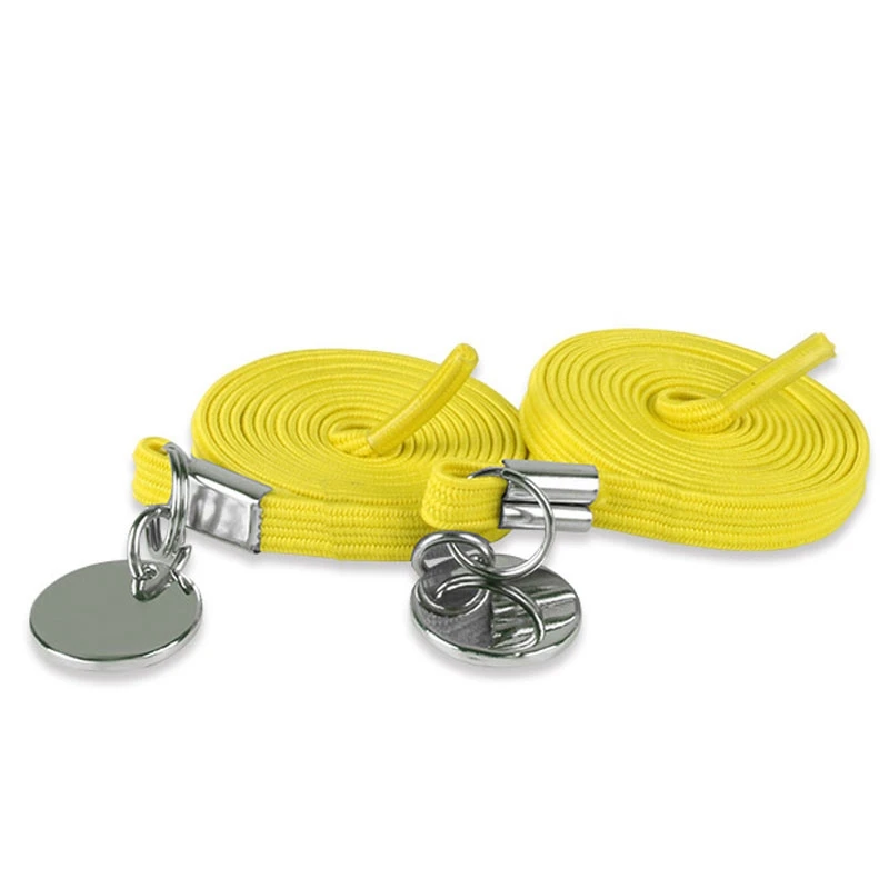 Yellow 1 пара Новые эластичные шнурки плоские шнурки обуви без галстука с металлической пряжкой унисекс удобные шнурки быстрозащитные Кроссовки Ленивые шнурки - Цвет: Yellow