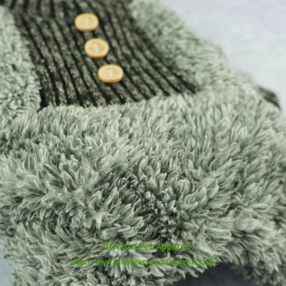 Fitwarm пушистая флисовая термо одежда для домашних животных собак Пижама пальто
