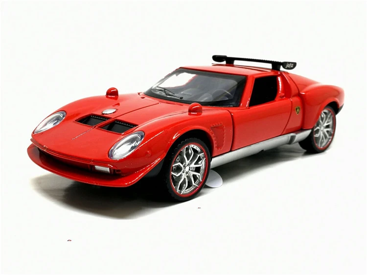 B 1/32 Miura 1965 Diecasts игрушечный Транспорт сплав автомобиль горячий стиль модели автомобилей игрушки для детей подарок - Цвет: B