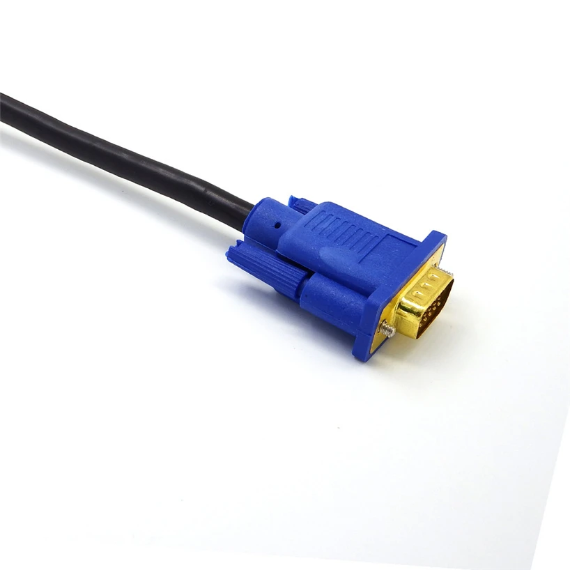 1 8 м 1080p Высокая четкость быстрая передача HDMI к VGA 15pin внешний кабель адаптер