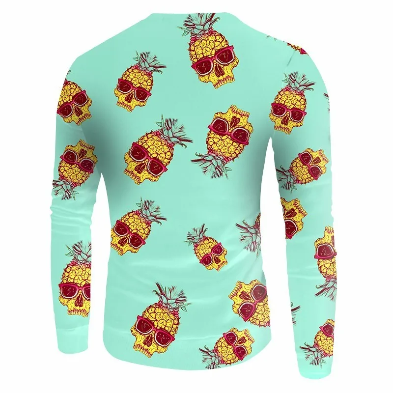 OGKB 3D забавная Толстовка с принтом толстовка ананасовым узором толстовки