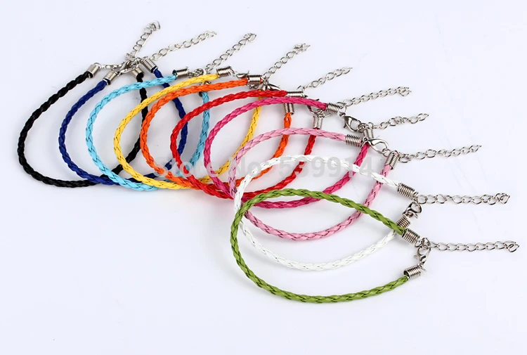 Плетеный браслет из искусственной кожи 3 мм 50 шт.|braided bracelet|leather bracelet cordbracelet cord |