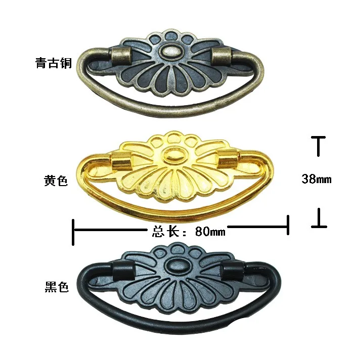 10 шт. сплав цинка винтажный простой дизайн рукоятки шкафов/ручка тяги|knobs pulls|handle