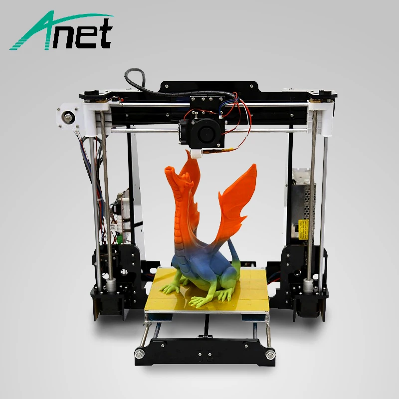 Anet DIY принтер A8 3D Prusa i3 Высокая точность легко собрать алюминиевый Hotbed 2004LCD экран 8