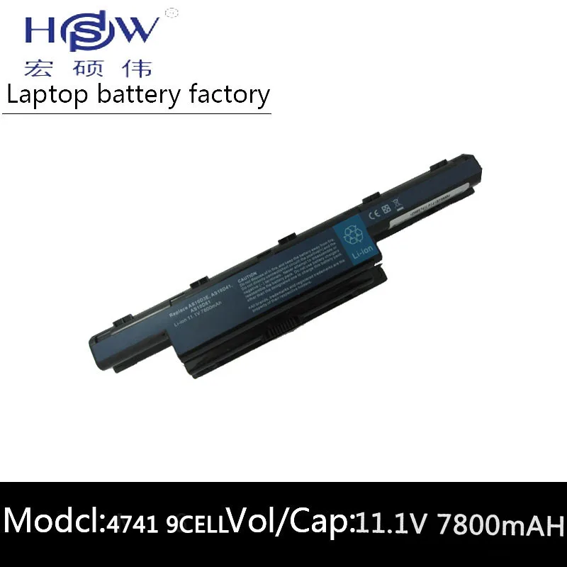 HSW 7800MAH батарея для Acer Aspire 4741 5741g 5742 5742g 5750 5552g 5552 7551G AS10D75 AS10D41 AS10D51 AS10D61 AS10D71 |