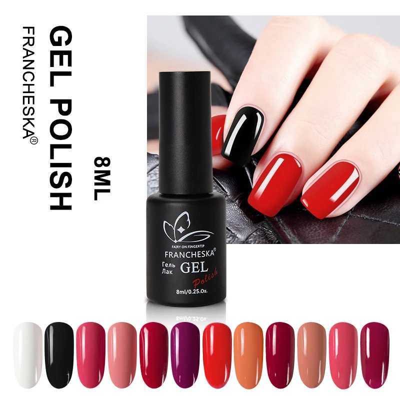 Гель лак для ногтей 24 цвета гель Светодиодный УФ nagels spulletjes oje био Гели soak off semi