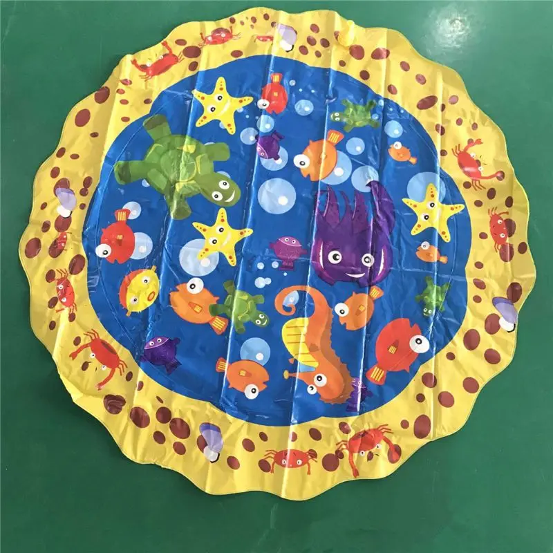 Sprinkle& Splash Play Mat Toy For Outdoor Swimming Beach Lawn Inflatable Sprinkler Pad Baby Children Kids