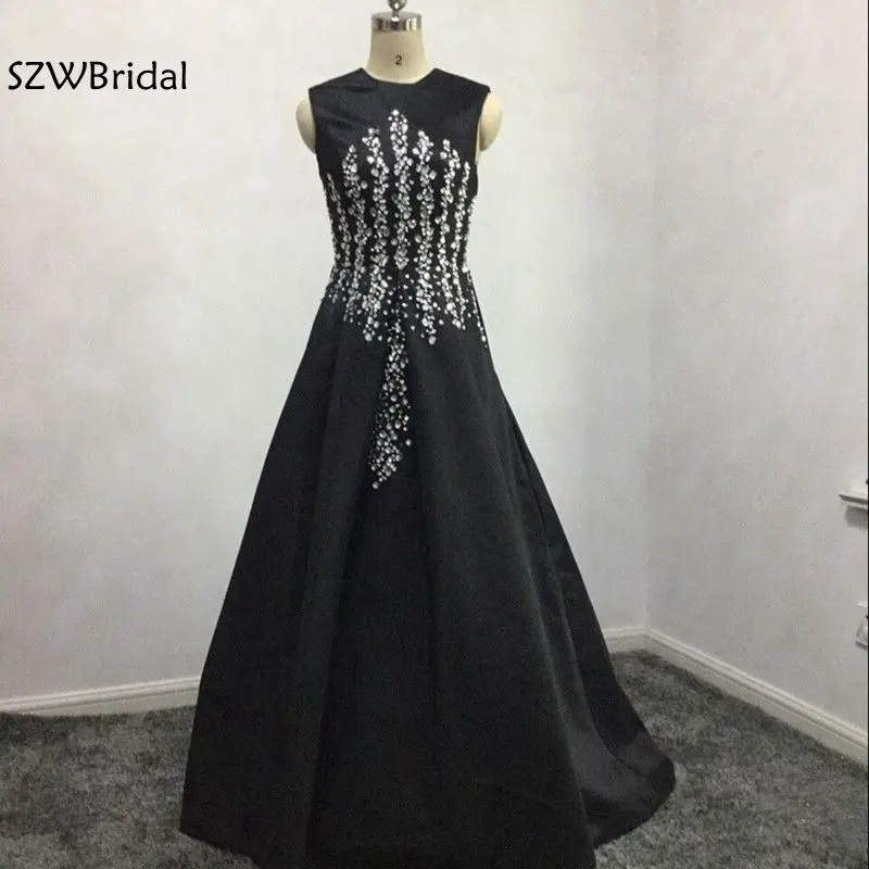 Новое поступление черные вечерние платья с рукавами-крылышками длинные 2019 Abiye