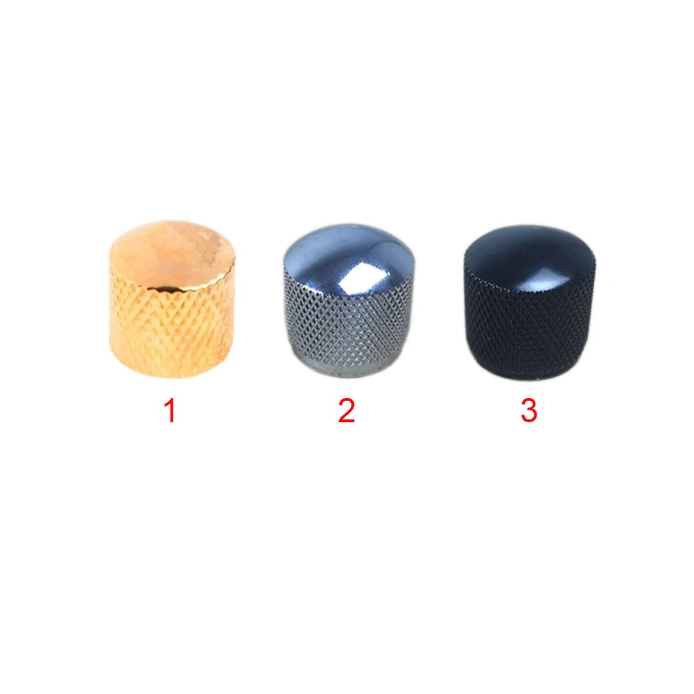 6mm Metal Knurling Shaft Dome Volume Control Knobs Tone Adjusting Button for Electric | Спорт и развлечения