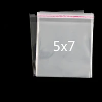 100pcslot 11 size transparent cookie packaging bags self adhesive plastic biscuit bag wedding candy bags bopppoly bags
