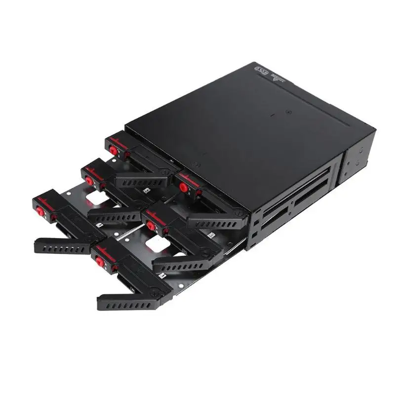 Oimaster 6 Bay Hard Disk Enclosure Rack Data Storage For 2.5Inch Sata Ssd Hdd Home Backup Mail Storage Computer Case Server
