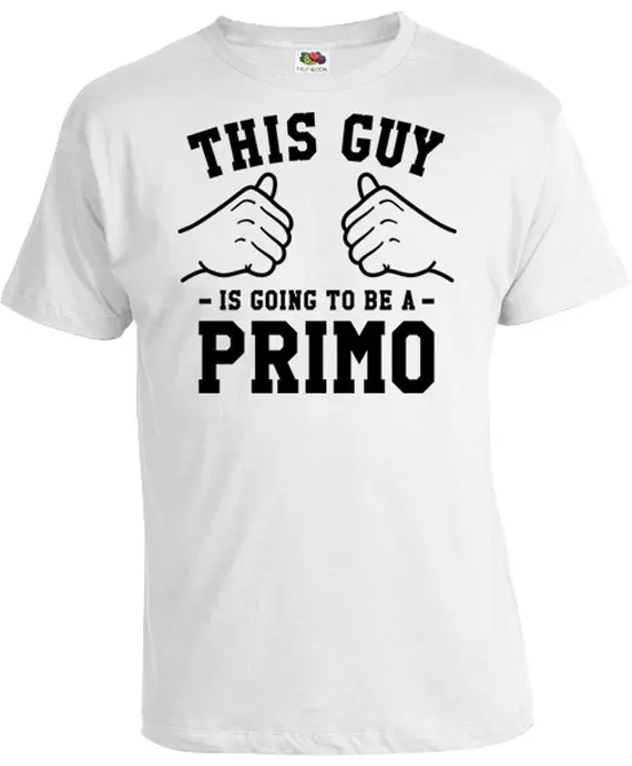 Футболка с тройником Primo Cousin футболка надписью Big Gifts для всей семьи A571|men tees|t shirttees