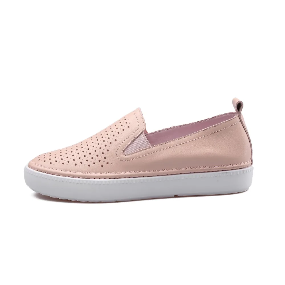 Ame 2017 сезон: весна–лето из натуральной коровьей кожи туфли лоферы на мягкой