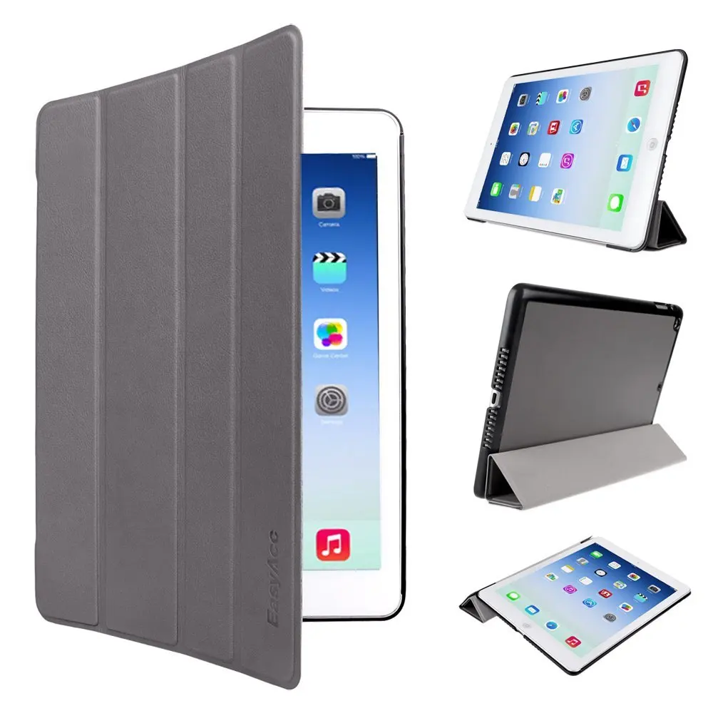 Easyacc планшеты чехол для ipad air 9,7 ''ультра тонкий pu Кожаный противоударный для ipad 5 Чехол Пробуждение сна флип для ipad air 1 - Цвет: Gary