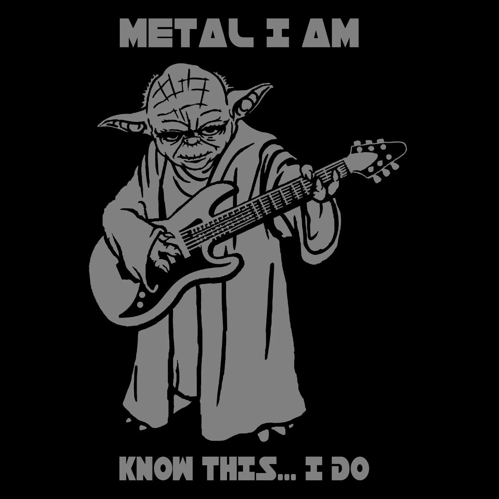 2019 Fashion 100% Cotton Yoda: &quotMetal I Am Know This Do&quot T-Shirt -All Sizes *Star Wars* Tee Shirt Hoodies | Мужская одежда