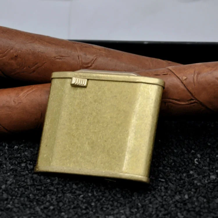 Латунная сигаретная зажигалка, бензин, керосин, масло, бензин, заправка, зажигалка, высокое качество, лучший подарок для мужчин, сигаретная коробка, масляная зажигалка